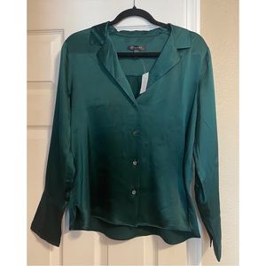 NWT BANANA REPUBLIC Silk Resort Shirt 💚